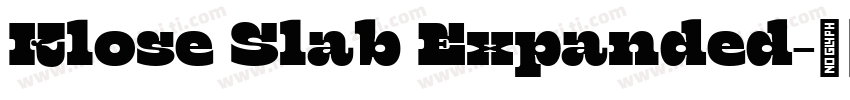 Klose Slab Expanded字体转换